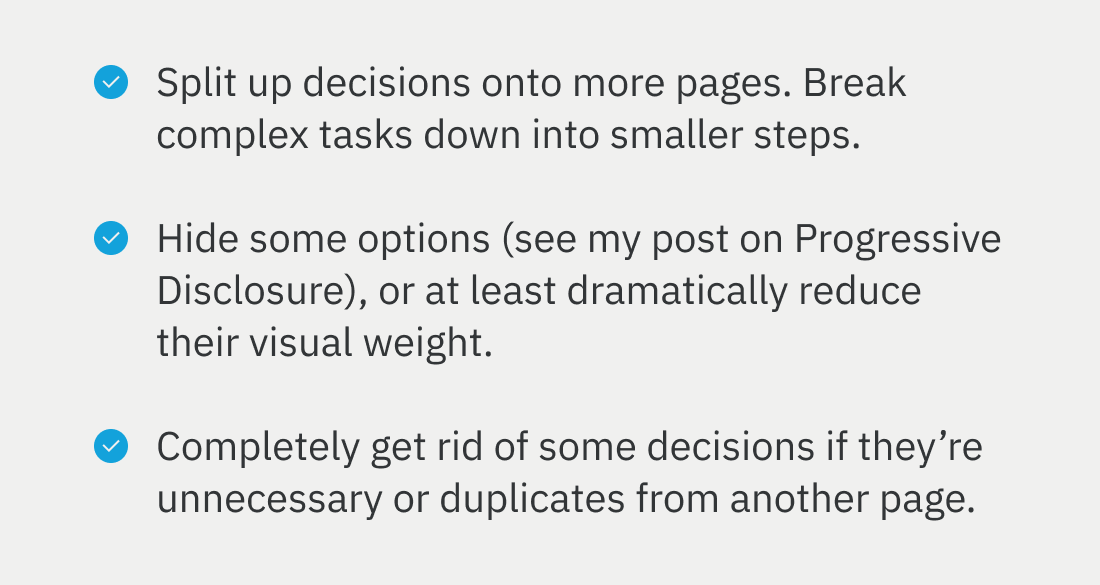 Decisions per page